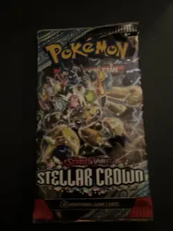 Heavy! 22.40 Gram Pokemon Stellar Crown Booster Pack Sealed - Image 2