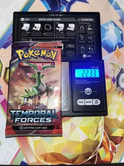 Heavy! 22.33g Pokemon Sealed Temporal Forces Booster Pack - Image 1