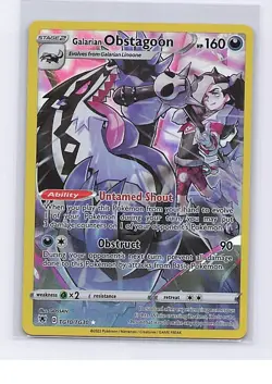 Galarian Obstagoon TG10/TG30 Holo Astral Radiance Trainer Gallery Pokemon LP - Image 1