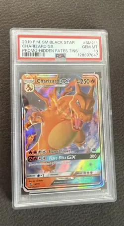 CHARIZARD GX SM211 HIDDEN FATES PROMO POKEMON PSA 10 GEM MINT - Image 1
