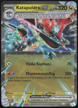 Pokemon Katapuldra ex Double Rare Prismatische Entwicklungen 073/131 NM DE - Image 1