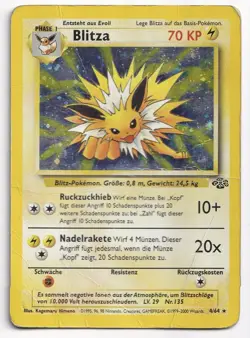 Pokemon Blitza Holo Rare Dschungel 4/64 Poor Deutsch - Image 1