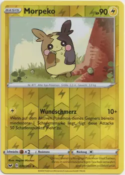 Pokemon Morpeko Reverse Holo Rare Schwert & Schild 078/202 NM Deutsch - Image 1