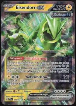 Pokemon Eisendorn ex Double Rare Prismatische Entwicklungen 032/131 NM DE - Image 1