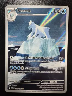 Beartic 110/086 Holo Illustration Rare Black Bolt Pokemon - Image 1