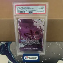 2025 One Piece Tournament Pack Vol.3 Winner #062 Charlotte Katakuri PSA 10 - Image 1
