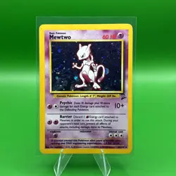 Pokemon Mewtwo TCG Base Set Holo Unlimited Rare Card 10/102 - Image 1