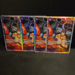 Franky OP09-072 X4 PLAYSET Super Rare English One Piece TCG Card : OP09 - Image 1