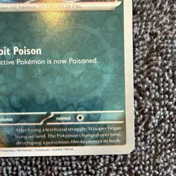 Pokemon Misaligned Holo Error - Paldean Wooper RH Obsidian Flames 126/197 - NM + - Image 4