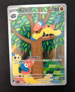 Archen 131/086 Holo Illustration Rare White Flare Pokemon NM - Image 1