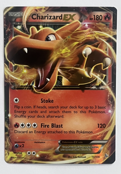 Charizard EX 11/106 Flashfire Ultra Rare Holo Pokemon Card LP - Image 1