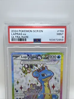 PSA 9 Lapras ex 158/142 Ultra Rare Stellar Crown Pokemon TCG With Bumper - Image 3
