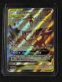 Pokemon TCG Espeon & Deoxys GX SM240 - Black Star Promo - Image 3