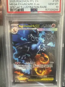 Pokemon 2025 Mega Charizard X ex 125/094 SIR Phantasmal Flames GEM MINT PSA 10 - Image 1