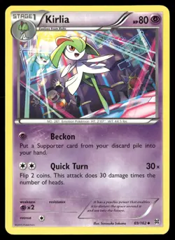 Kirlia 69/162 Uncommon BREAKthrough Pokemon Lightly Played - Image 1