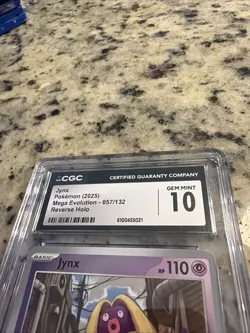 2025 Pokemon Mega Evolution Revere Holo Jynx #057/132 CGC Gem Mint 10 - Image 4
