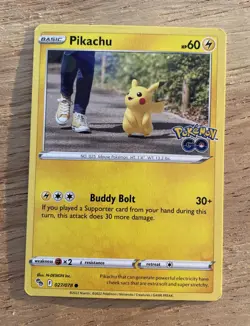 NINTENDO PIKACHU 027/078 Reverse Holo Pokemon Go Set Pokemon Card NM - Image 1