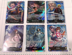 One Piece Card OP-12 Legacy of the Master Alt Art Leader Set Roronoa Zoro Sanji - Image 1