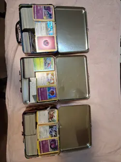 Huge Bulk Pokemon Card Lot With 3 Tins - Image 1