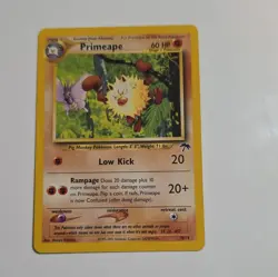 Pokemon TCG Primeape Southern Islands 18/18 Promo Regular English 60 HP 2001 - Image 1