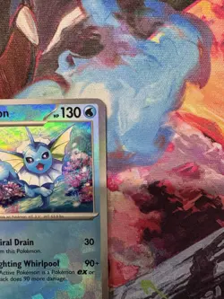 Pokemon Prismatic Evolutions Vaporeon Master Ball Holo 022/131 - Image 4