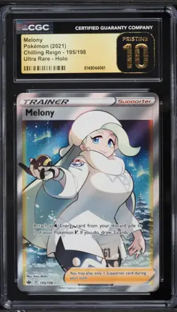 2021 Pokemon Chilling Reign Melony #195 CGC 10 PRISTINE - Image 1