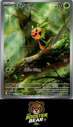 Chespin 087/086 Holo Illustration Rare Chaos Rising Pokemon NM/M - Image 1