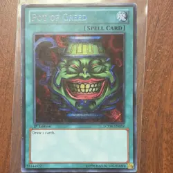 Yu-Gi-Oh! Pot of Greed LCYW-EN059 Legendary Collection 3 Secret Rare 1st Edition - Image 1
