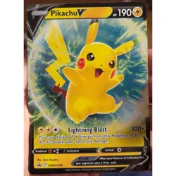 Pikachu V - SWSH198 SWSH: Sword & Shield Promo Card NM - Image 1