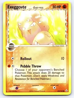 Exeggcute 65/110 Common Holon Phantoms Pokemon Moderately Played - Image 1