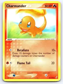 Charmander 48/100 Common Crystal Guardians Pokemon Heavily Played - Image 1