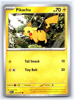 Pikachu 055/217 Common Ascended Heroes Pokemon Near Mint - Image 1