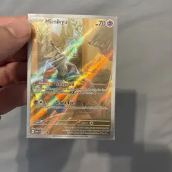 DAMAGED But Still Sealed Pokemon TCG Mimikyu 075 SVP Scarlet & Violet Promo 2024 - Image 4