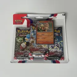Pokemon TCG: Scarlet and Violet Base Set 3 Pack Triple Blister Arcanine Sealed - Image 1
