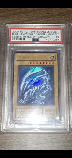 Yu-Gi-Oh! Blue-Eyes White Dragon LB-01 PSA 10 2000 Japanese Ultra Rare - Image 1