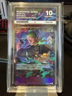 2025 ONE PIECE PROMOS CHAMPIONSHIP 25-26-TOP 16 #076 RORONOA ZORO ACE 10 - Image 1