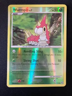 Wurmple 104/130 Reverse Holo - Diamond & Pearl 2007 - Pokemon TCG Card LP - Image 1