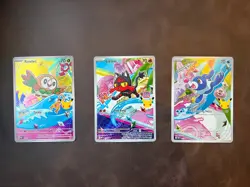 First Partners Vol 1 Gen 7 Promo Cards Rowlet 043/Litten 044/Popplio 045 NM+ - Image 1