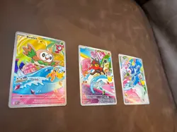 First Partners Vol 1 Gen 7 Promo Cards Rowlet 043/Litten 044/Popplio 045 NM+ - Image 4