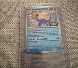 Aurorus Promo Card Cosmo Holo Pokemon Perfect Order Stamped 024/088 Barnes Noble - Image 2