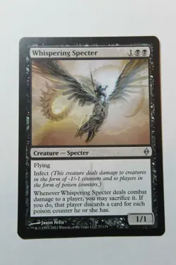 MTG Whispering Specter x1- -New Phyrexia-Lightly Played - Image 1