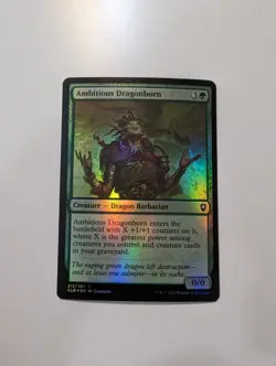 MTG - Ambitious Dragonborn (Foil) - Baldur's Gate NM/M Condition - Image 1