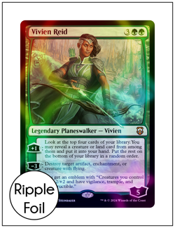 1x Vivien Reid, Ripple Foil, Modern Horizons 3 Commander, Magic MTG NM - Image 1