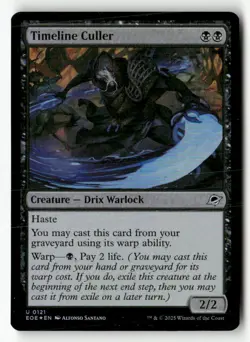 Timeline Culler 121 Uncommon Edge of Eternities Magic: The Gathering Foil NM - Image 1