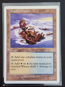 Adarkar Wastes [Classic MTG Core Set 6th Edition] Regular NM - Actual Picture - Image 1