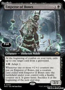 Emperor of Bones (Extended Art) EN [MH3 - 453] - LP [Foil] TCG MTG - Image 1