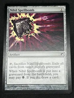 Magic the Gathering MTG Nihil Spellbomb Artifact Scars of Mirrodin Common - Image 1