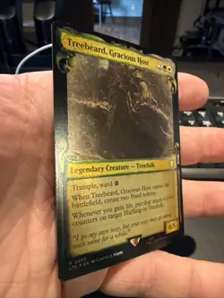 Treebeard, Gracious Host (Showcase Scrolls Foil) Lord of the Rings 483 NM - Image 2
