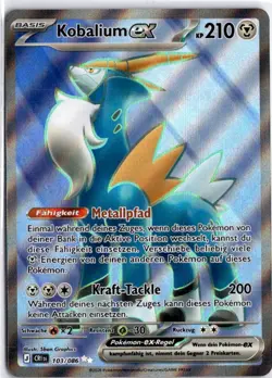 Pokemon Kobalium Ex 103/086 - Wachsendes Chaos - Ultra Rare Deutsch - Image 1