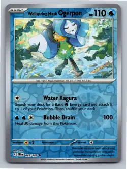 Wellspring Mask Ogerpon 067/182 Uncommon Destined Rivals Pokemon Reverse Holo NM - Image 1